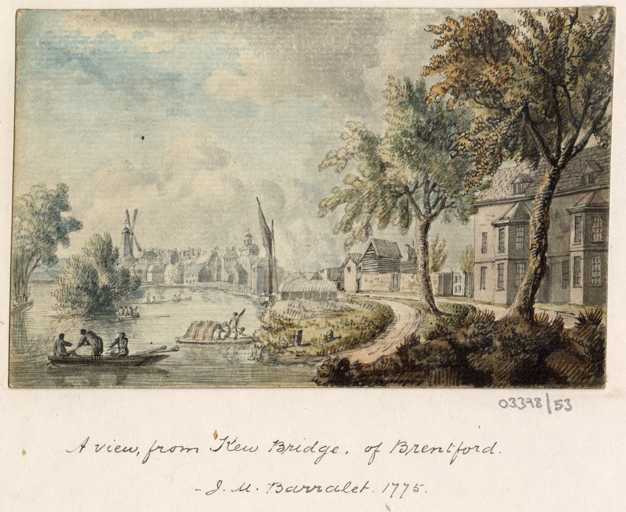 En serie skisser, utsikter i Storbritannia, kontinentet og Amerika 1772-1778 (akvarell) av British School