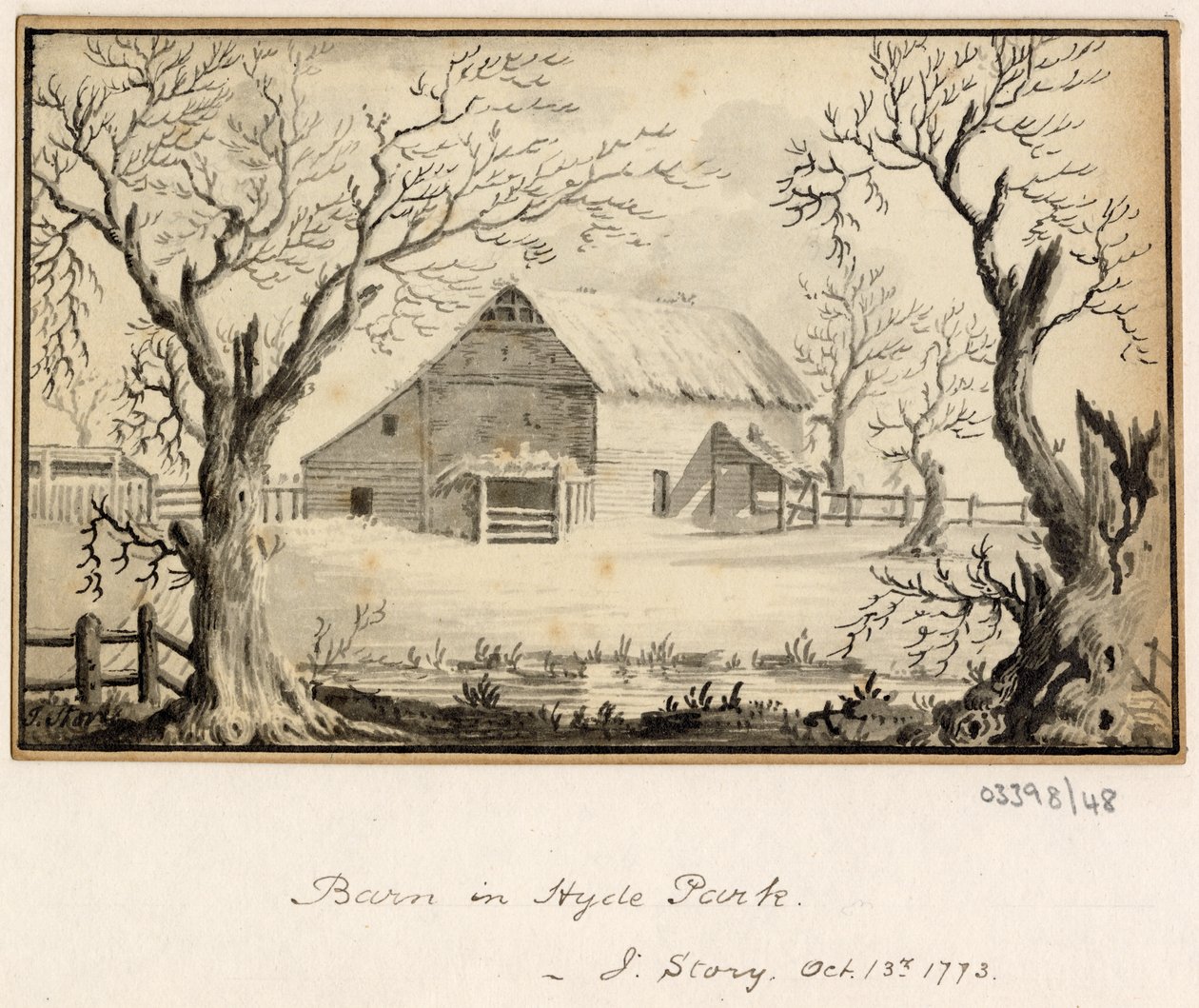 En serie skisser, utsikter i Storbritannia, kontinentet og Amerika 1772-1778 (akvarell) av British School