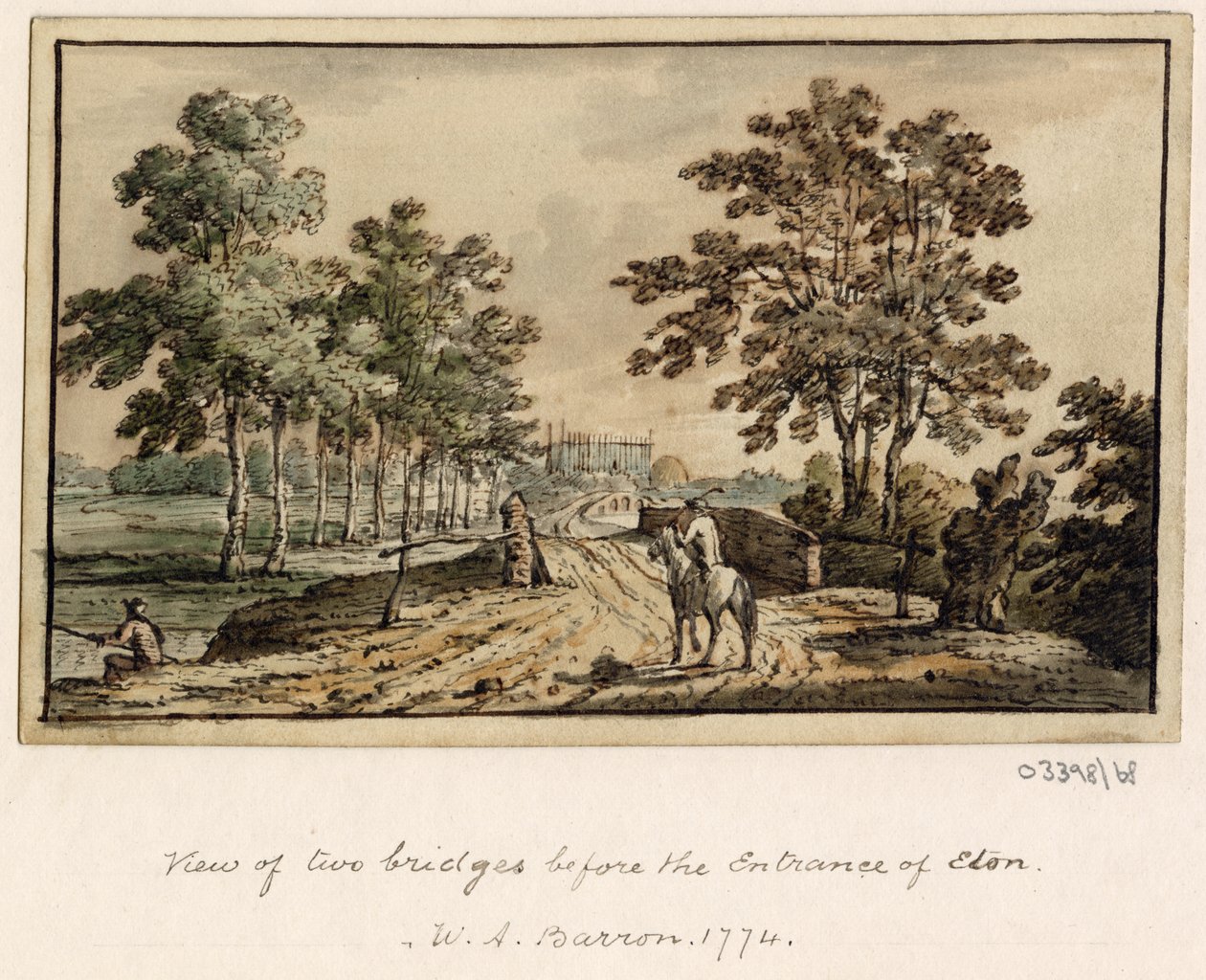 En serie skisser, utsikter i Storbritannia, kontinentet og Amerika 1772-1778 (akvarell) av British School