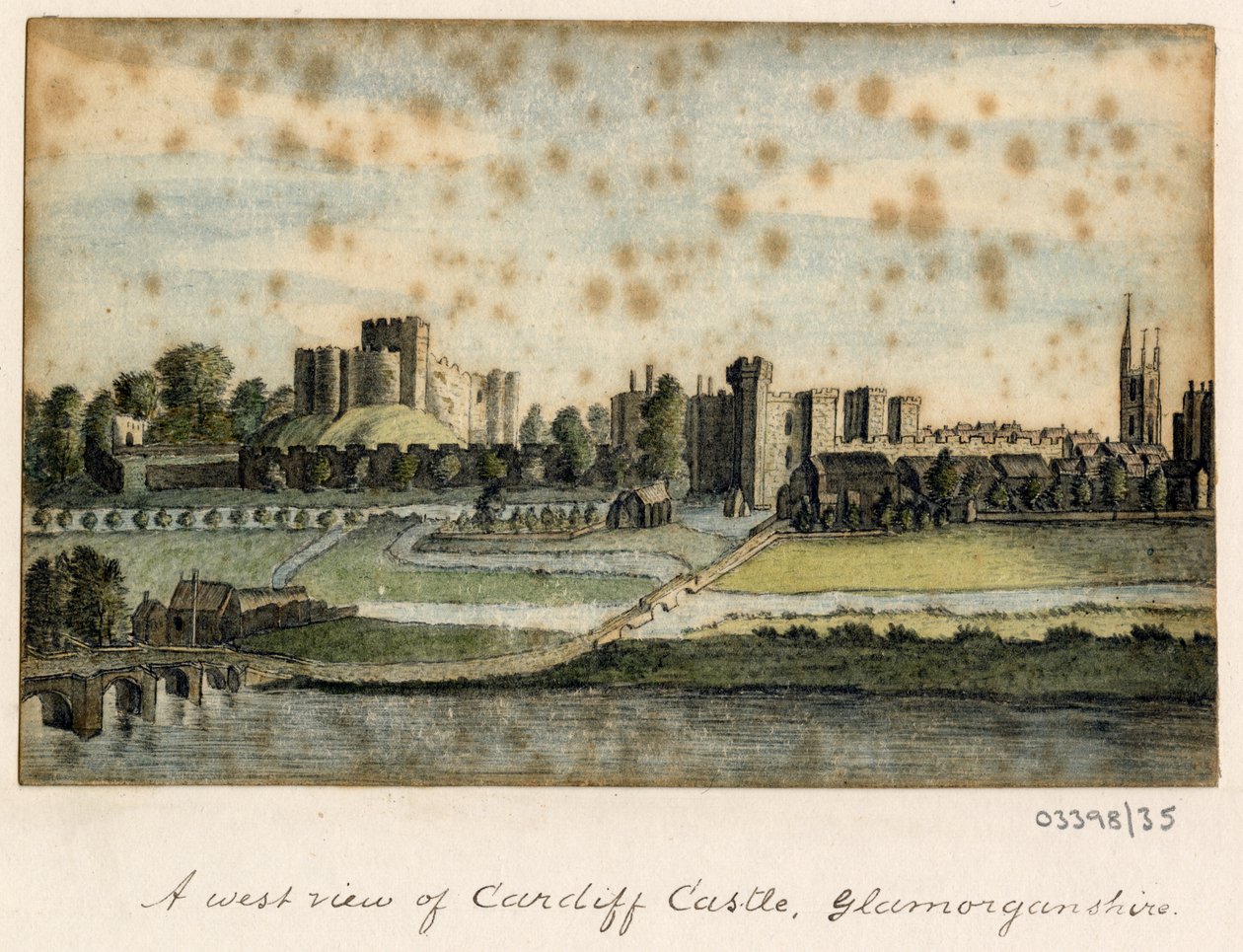 En serie skisser, utsikter i Storbritannia, kontinentet og Amerika 1772-1778 (akvarell) av British School