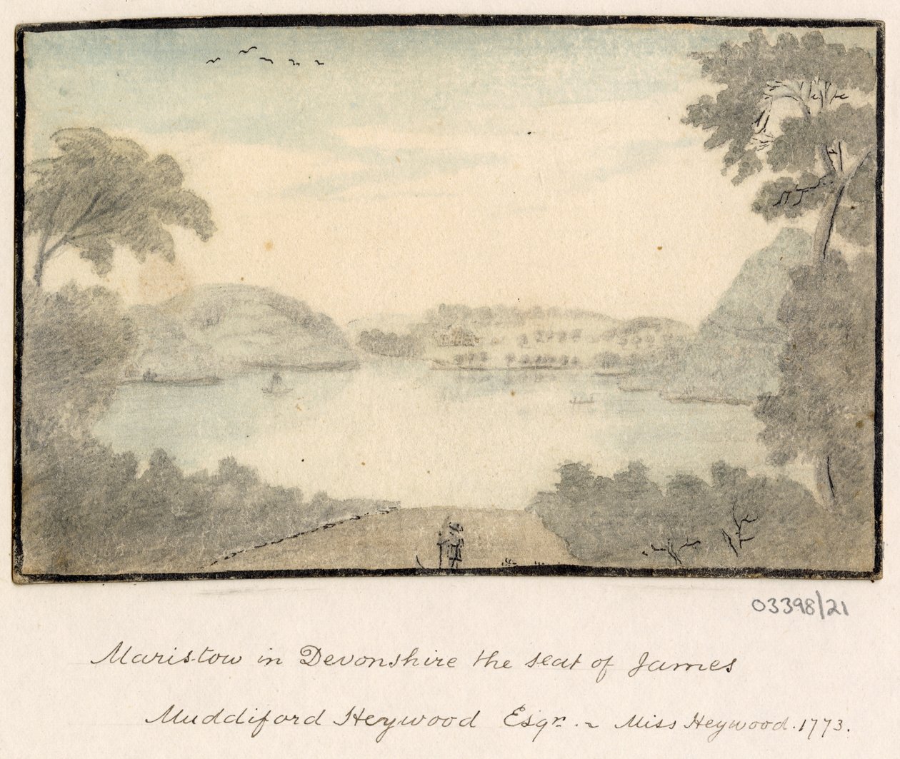 En serie skisser, utsikter i Storbritannia, kontinentet og Amerika 1772-1778 (akvarell) av British School