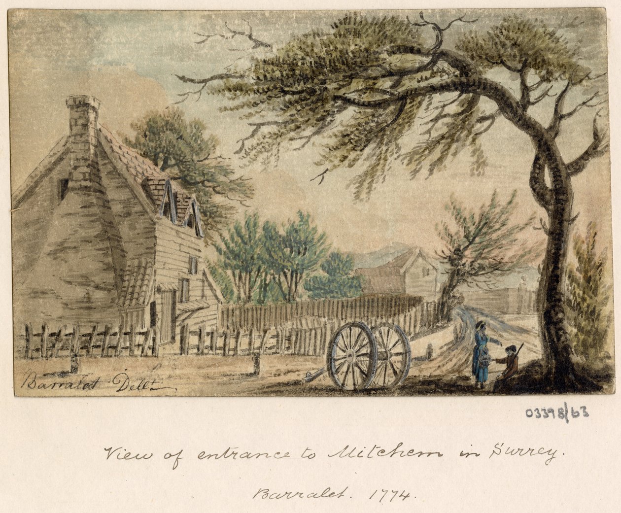 En serie skisser, utsikter i Storbritannia, kontinentet og Amerika 1772-1778 (akvarell) av British School