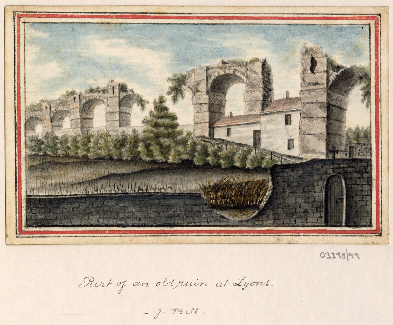 En serie skisser, utsikter i Storbritannia, kontinentet og Amerika 1772-1778 (akvarell) av British School