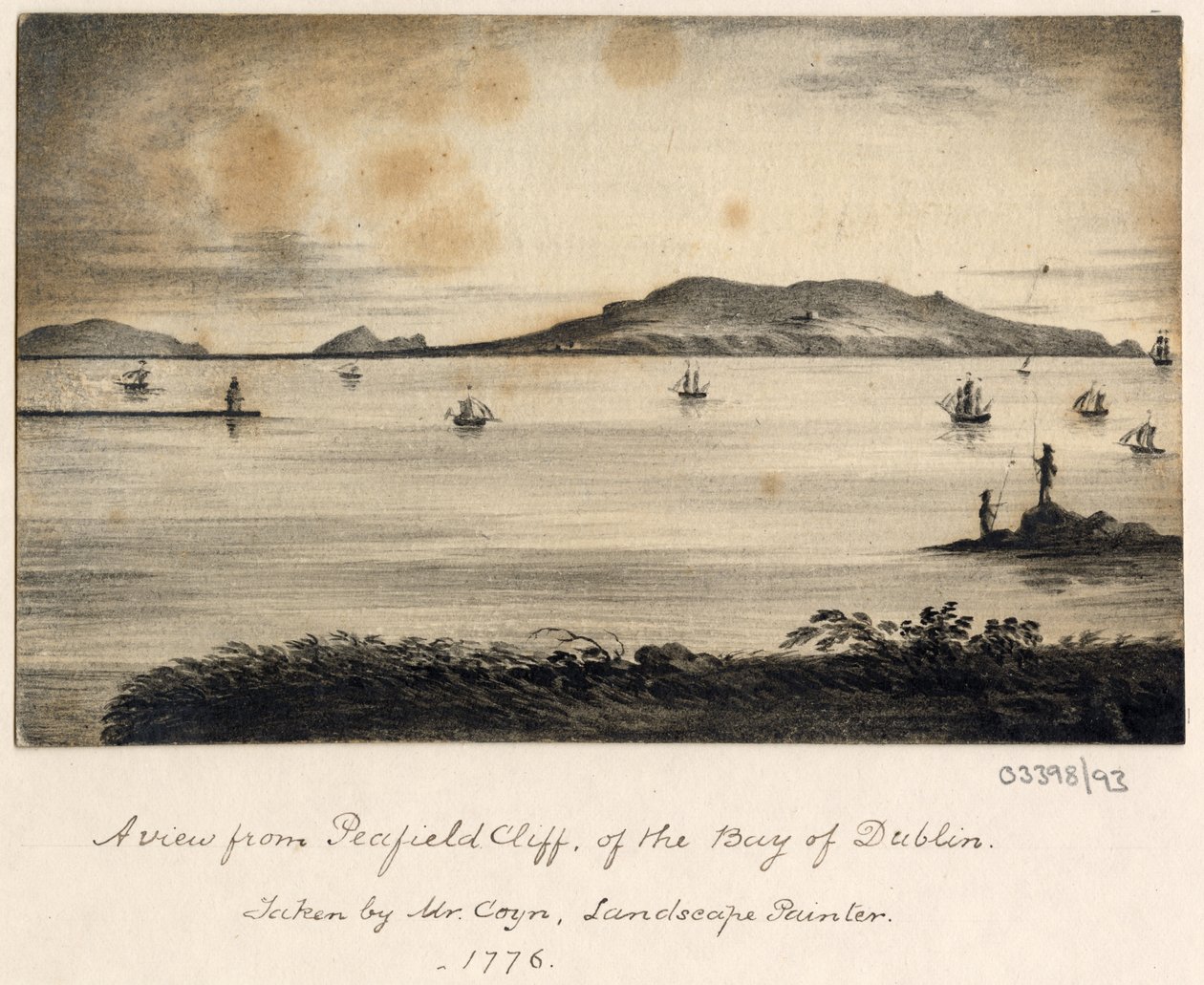 En serie skisser, utsikter i Storbritannia, kontinentet og Amerika 1772-1778 (akvarell) av British School
