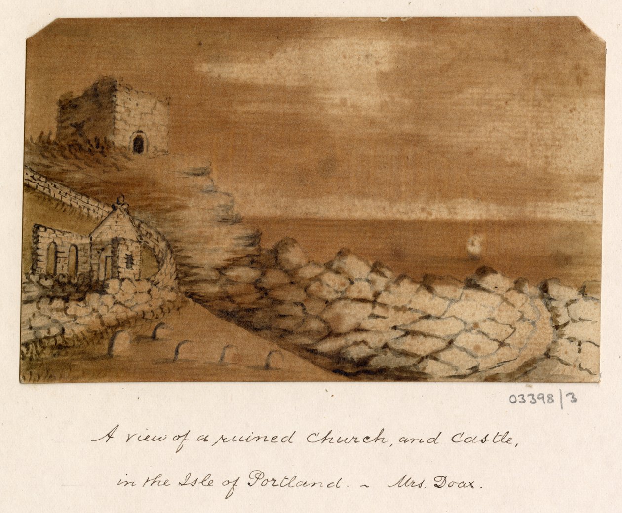 En serie skisser, utsikter i Storbritannia, kontinentet og Amerika 1772-1778 (akvarell) av British School