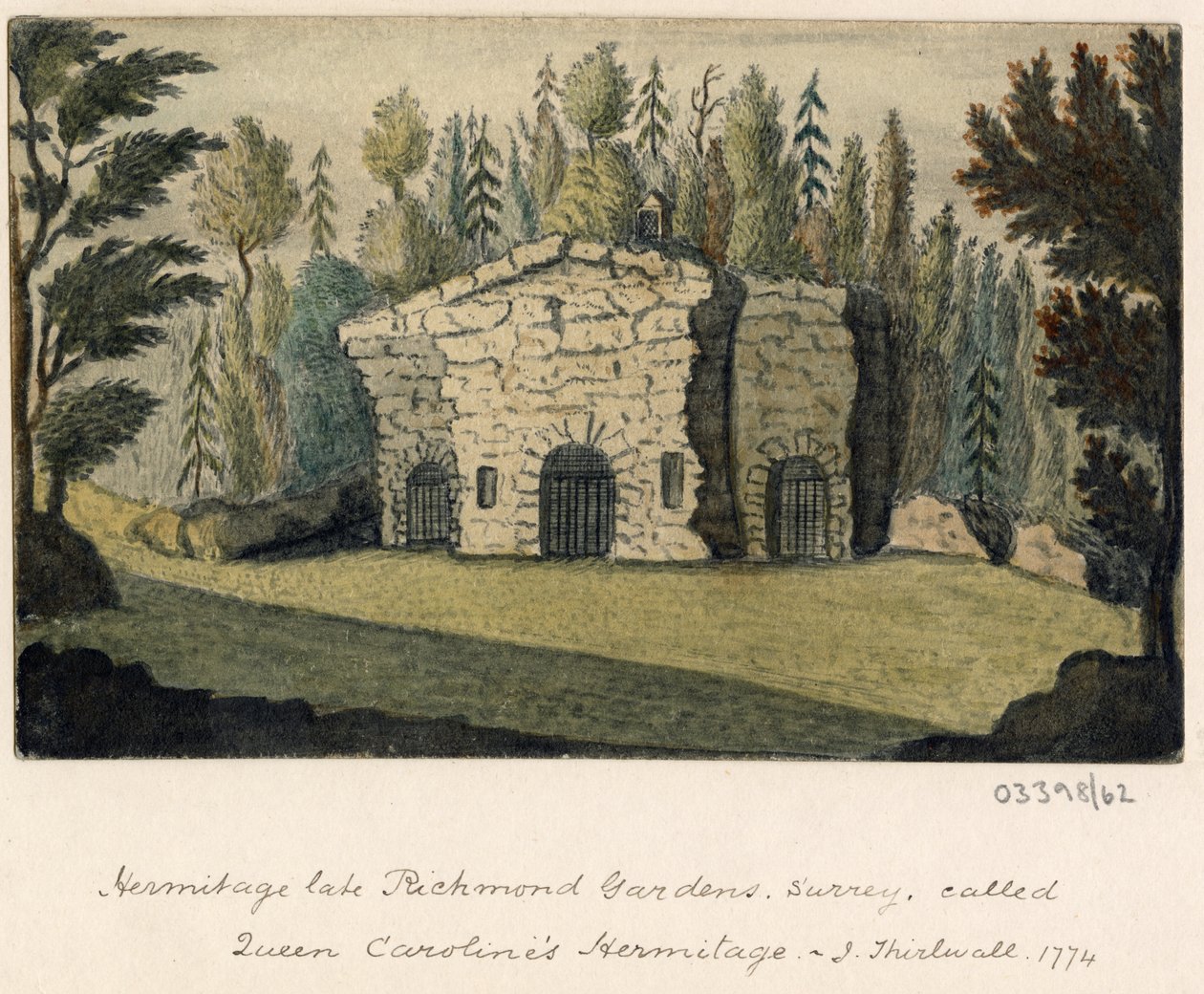 En serie skisser, utsikter i Storbritannia, kontinentet og Amerika 1772-1778 (akvarell) av British School