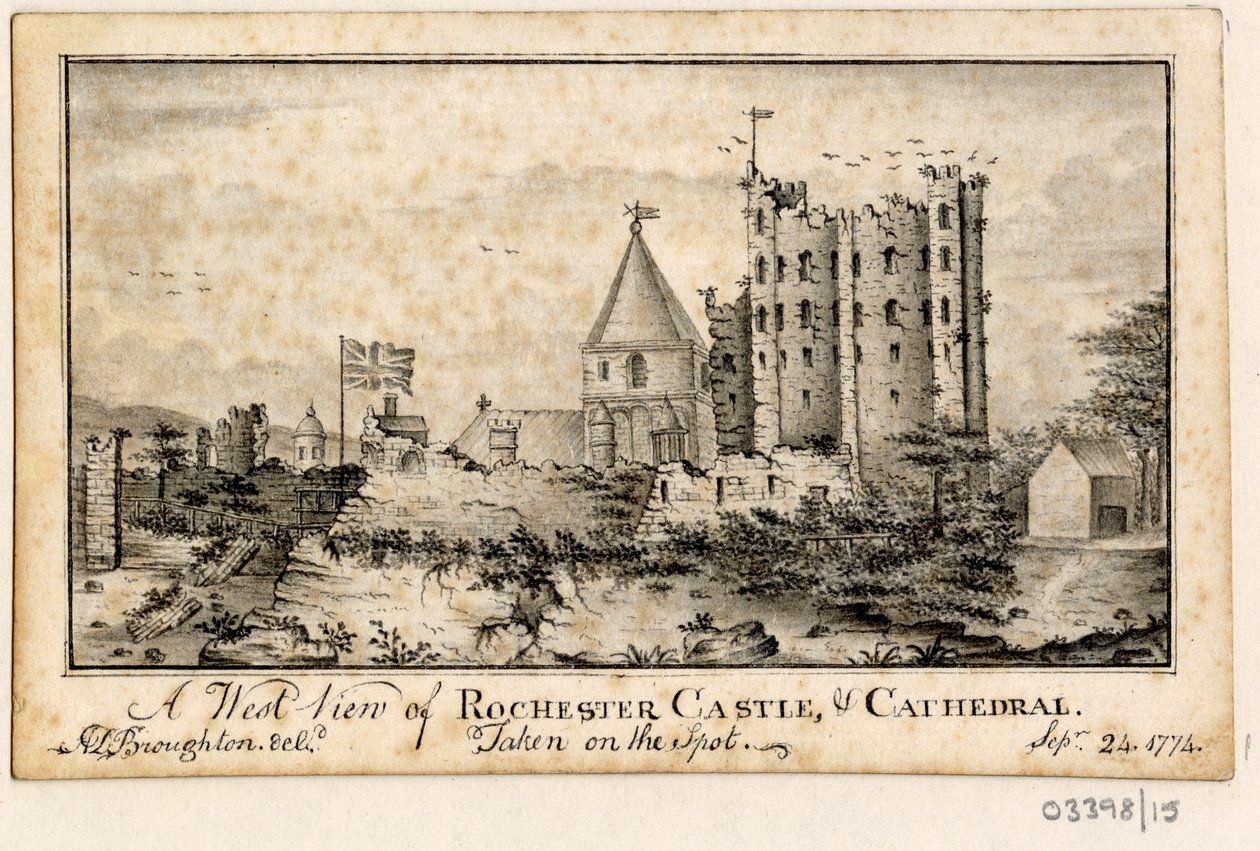 En serie skisser, utsikter i Storbritannia, kontinentet og Amerika 1772-1778 (akvarell) av British School