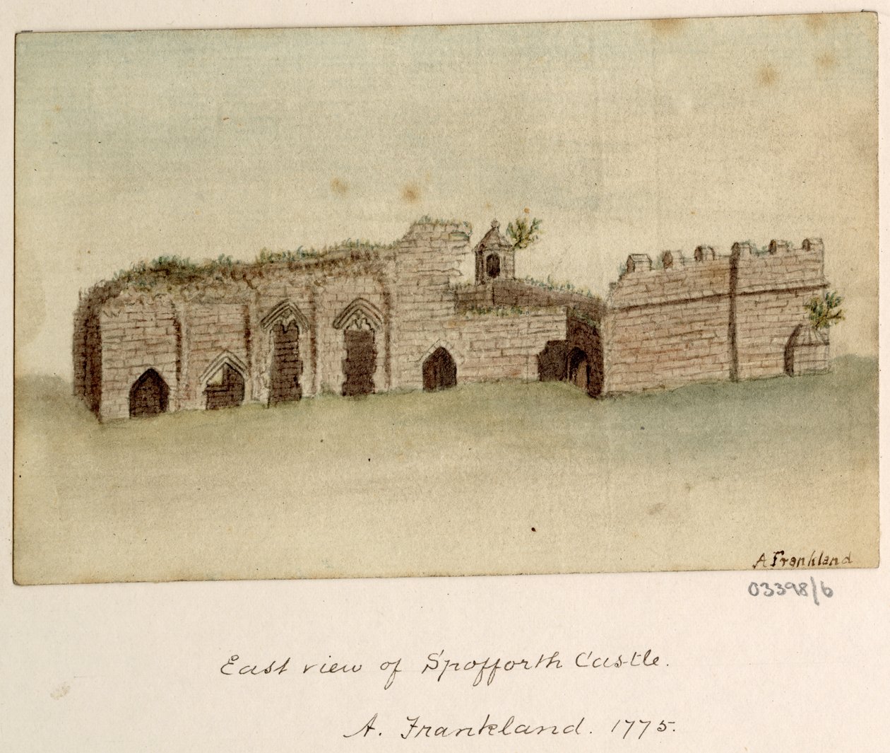 En serie skisser, utsikter i Storbritannia, kontinentet og Amerika 1772-1778 (akvarell) av British School