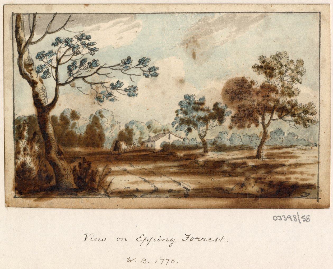 En serie skisser, utsikter i Storbritannia, kontinentet og Amerika 1772-1778 (akvarell) av British School
