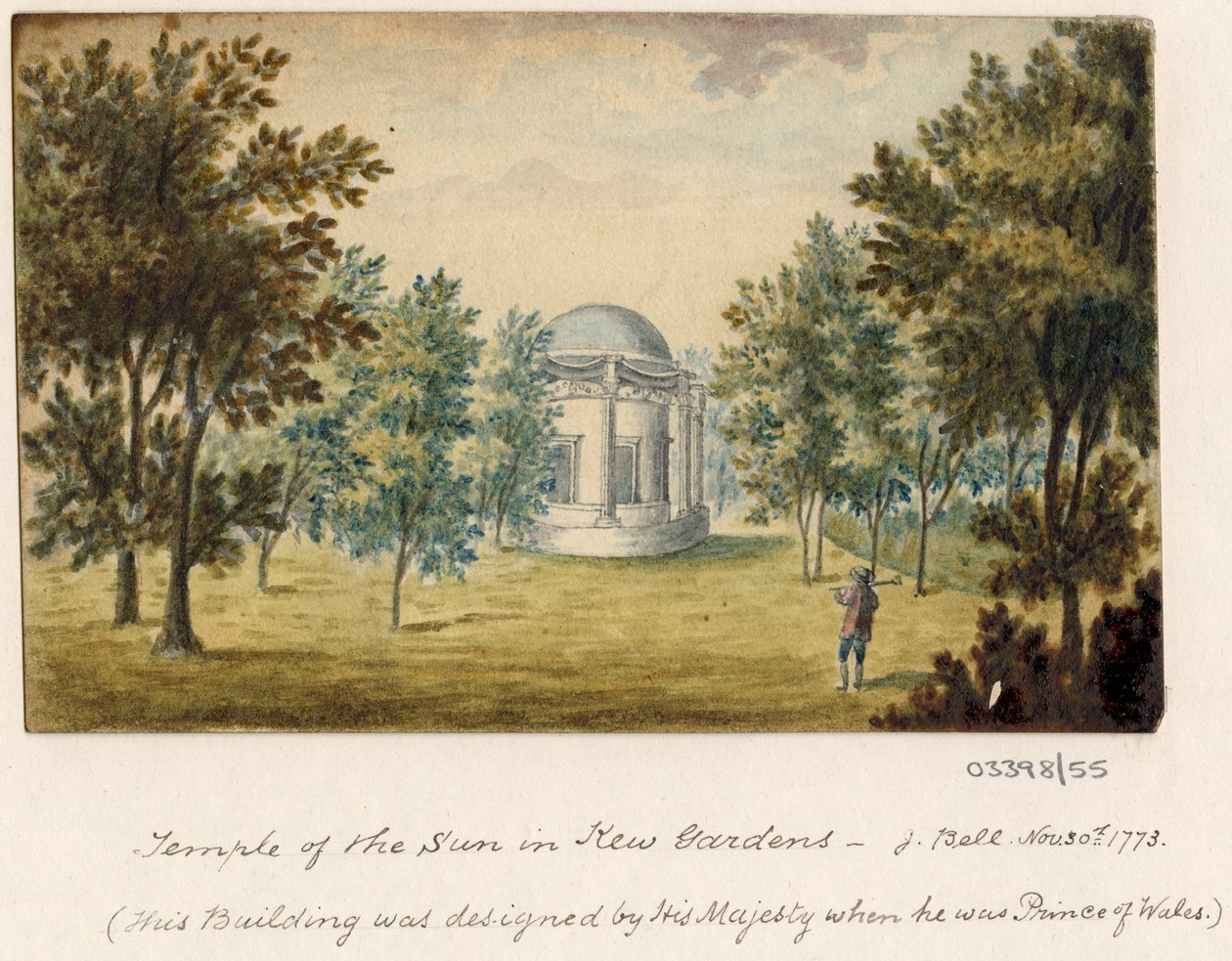 En serie skisser, utsikter i Storbritannia, kontinentet og Amerika 1772-1778 (akvarell) av British School