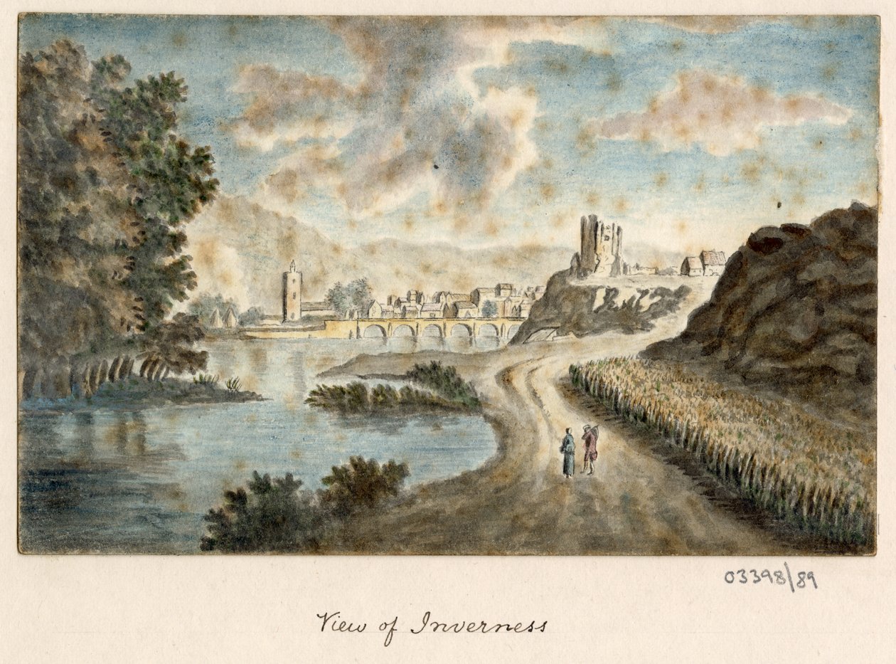 En serie skisser, utsikter i Storbritannia, kontinentet og Amerika 1772-1778 (akvarell) av British School