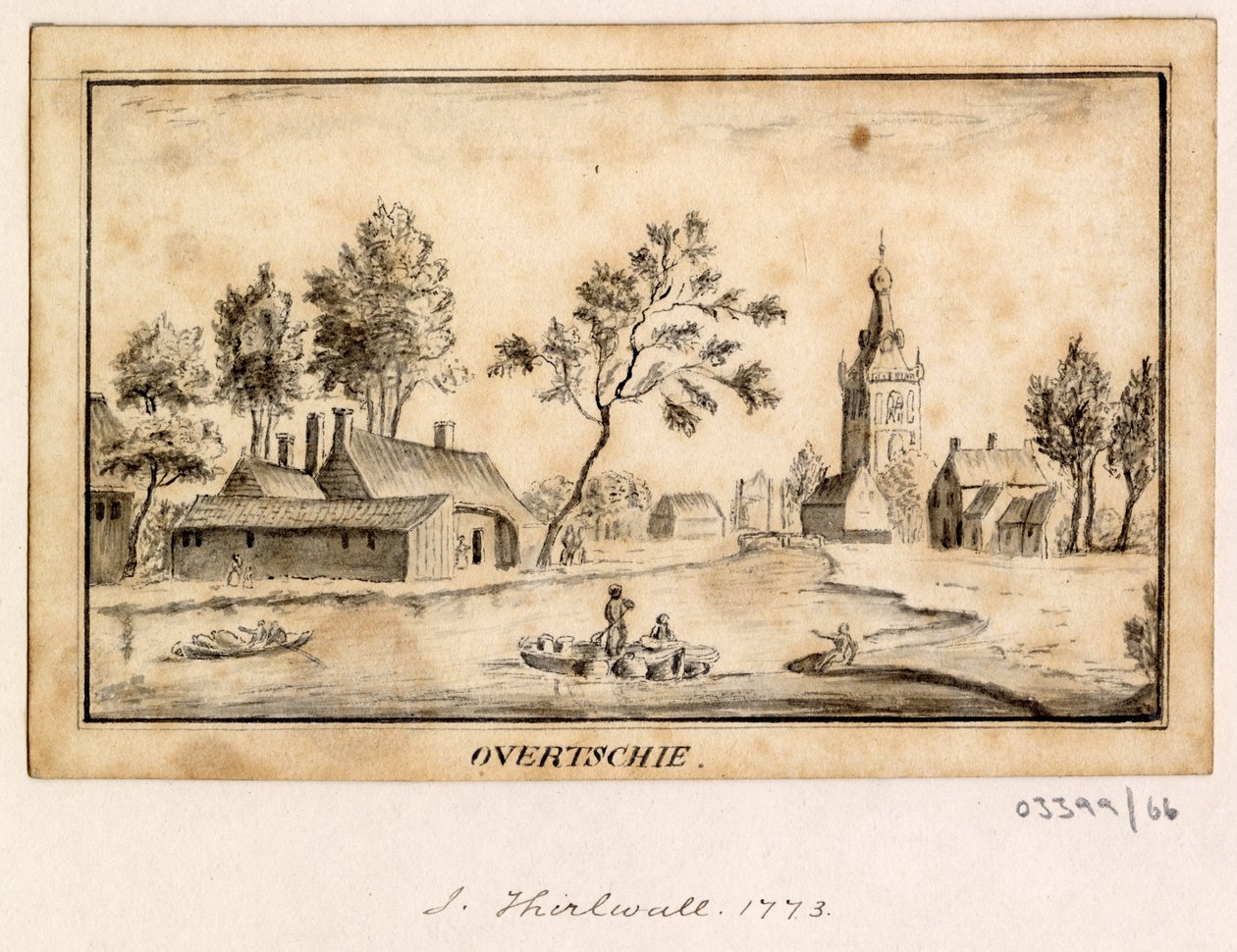 En serie skisser, utsikter i Storbritannia, kontinentet og Amerika 1772-1778 (tegning) av British School