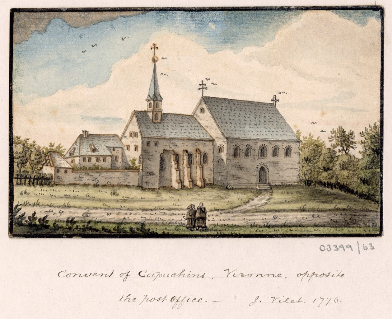En serie skisser, utsikter i Storbritannia, kontinentet og Amerika 1772-1778 (akvarell) av British School