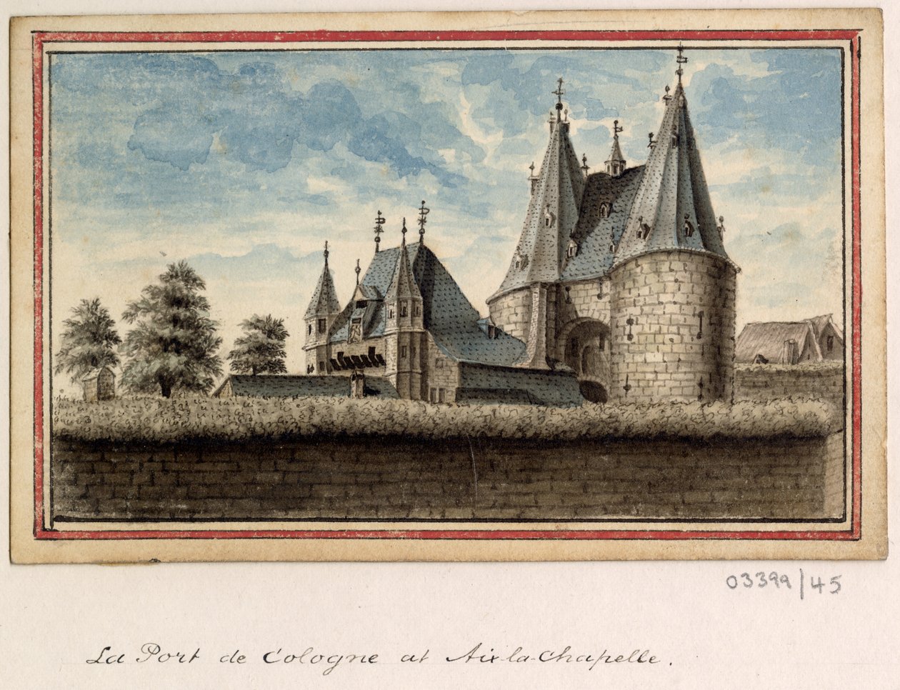 En serie skisser, utsikter i Storbritannia, kontinentet og Amerika 1772-1778 (akvarell) av British School