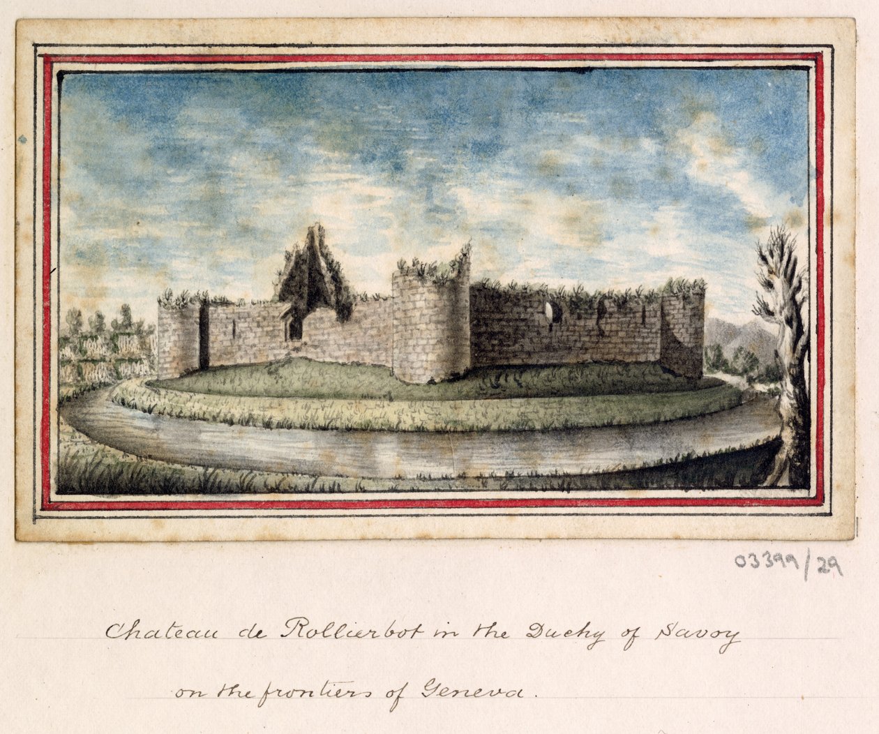 En serie skisser, utsikter i Storbritannia, kontinentet og Amerika 1772-1778 (akvarell) av British School