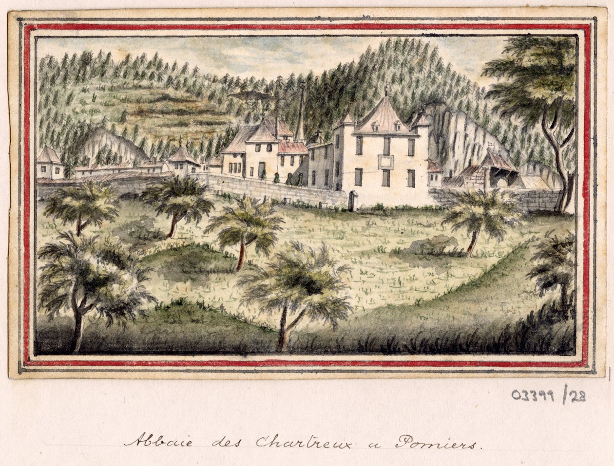 En serie skisser, utsikter i Storbritannia, kontinentet og Amerika 1772-1778 (akvarell) av British School