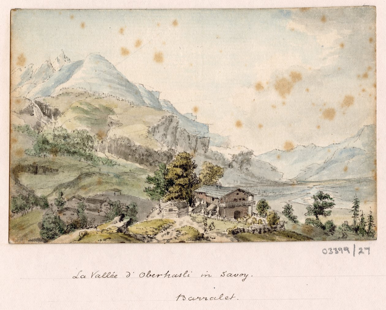 En serie skisser, utsikter i Storbritannia, kontinentet og Amerika 1772-1778 (akvarell) av British School