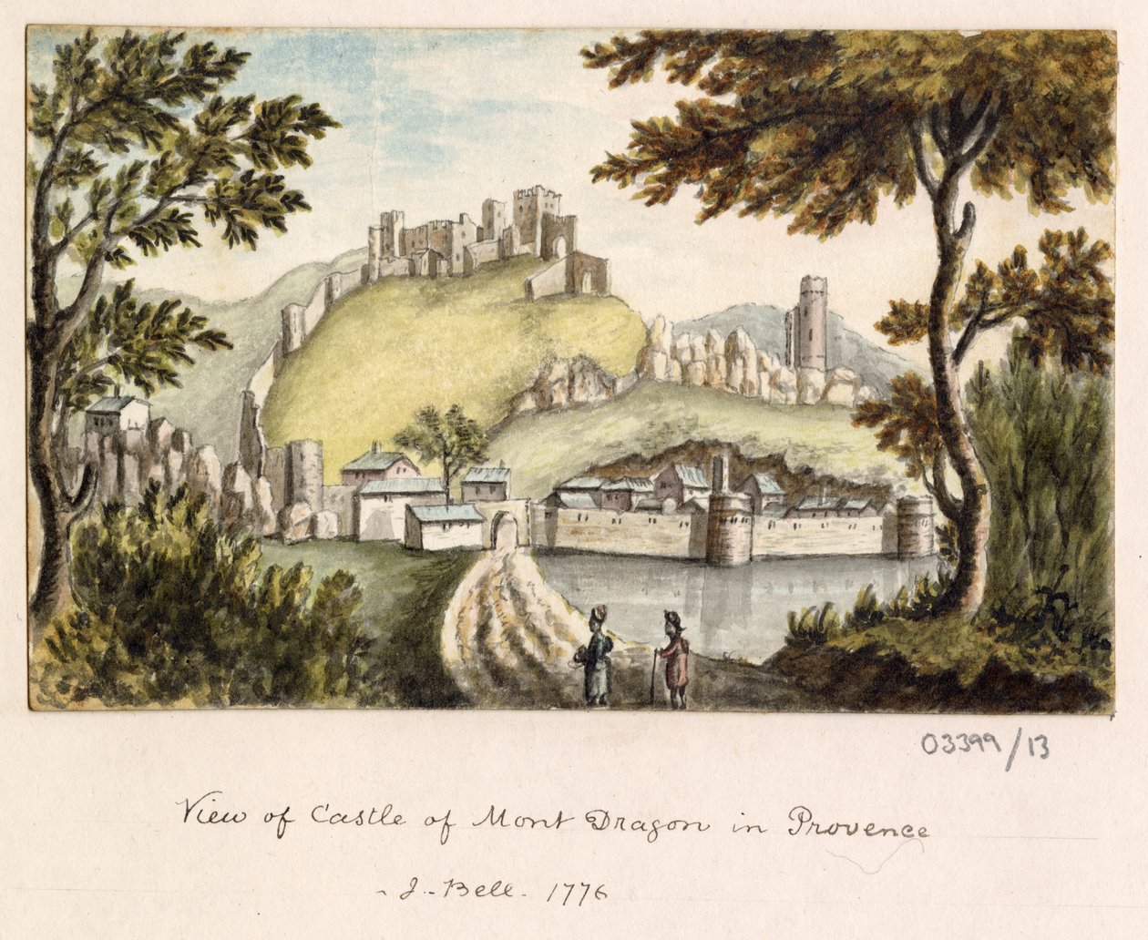 En serie skisser, utsikter i Storbritannia, kontinentet og Amerika 1772-1778 (akvarell) av British School