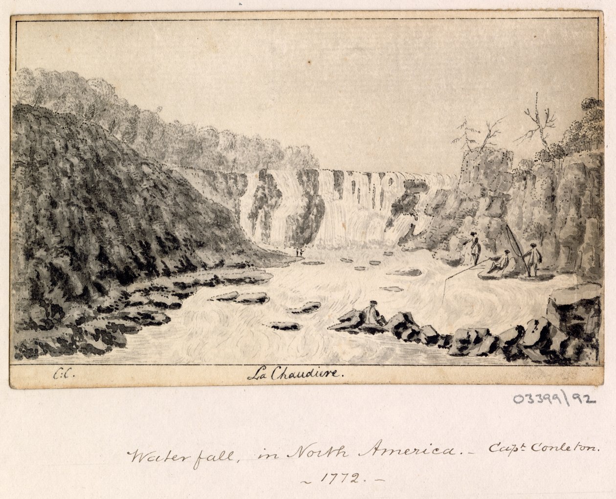 En serie skisser, utsikter i Storbritannia, kontinentet og Amerika 1772-1778 (akvarell) av British School