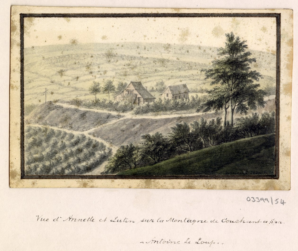 En serie skisser, utsikter i Storbritannia, kontinentet og Amerika 1772-1778 (akvarell) av British School