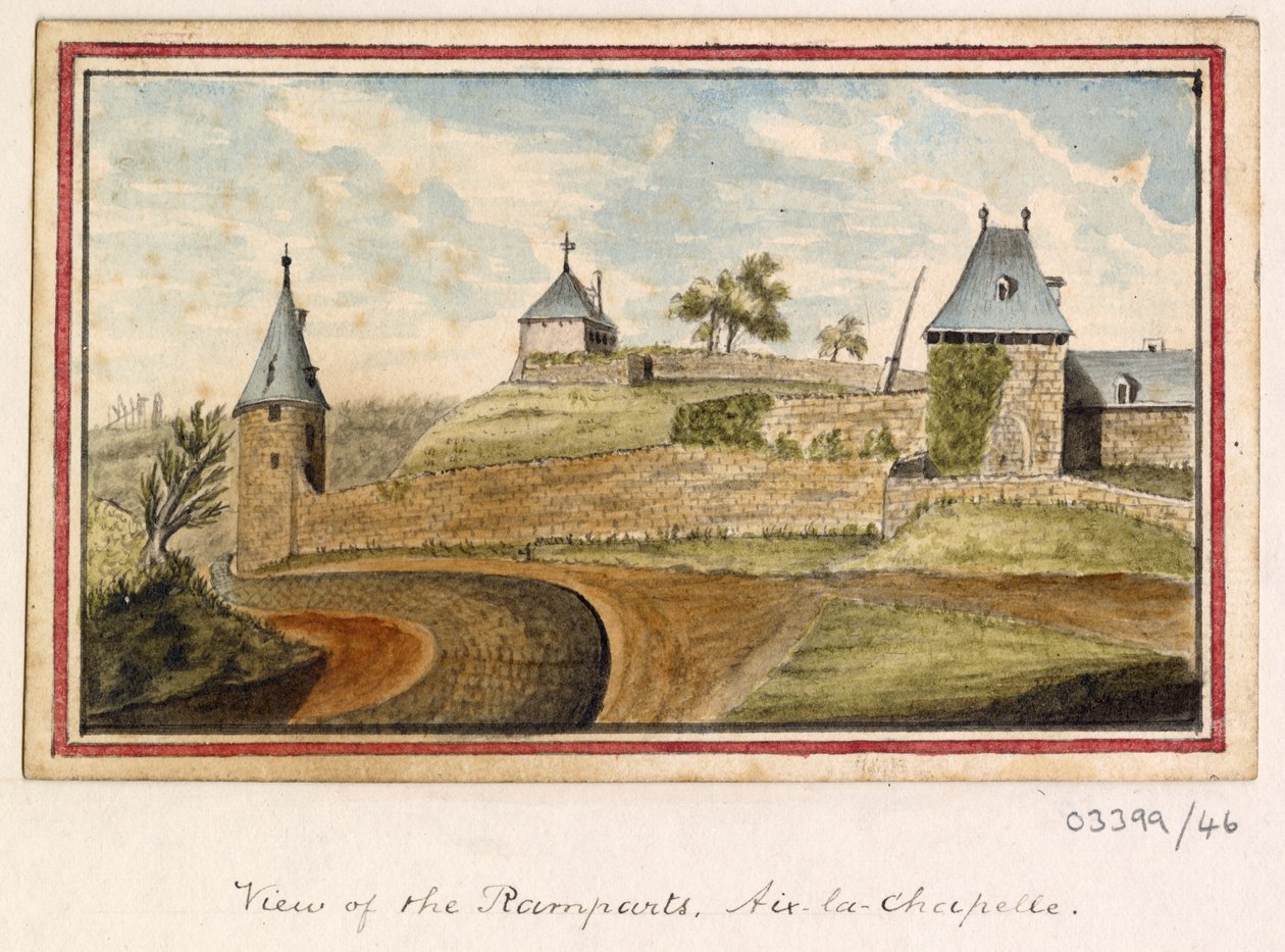 En serie skisser, utsikter i Storbritannia, kontinentet og Amerika 1772-1778 (akvarell) av British School