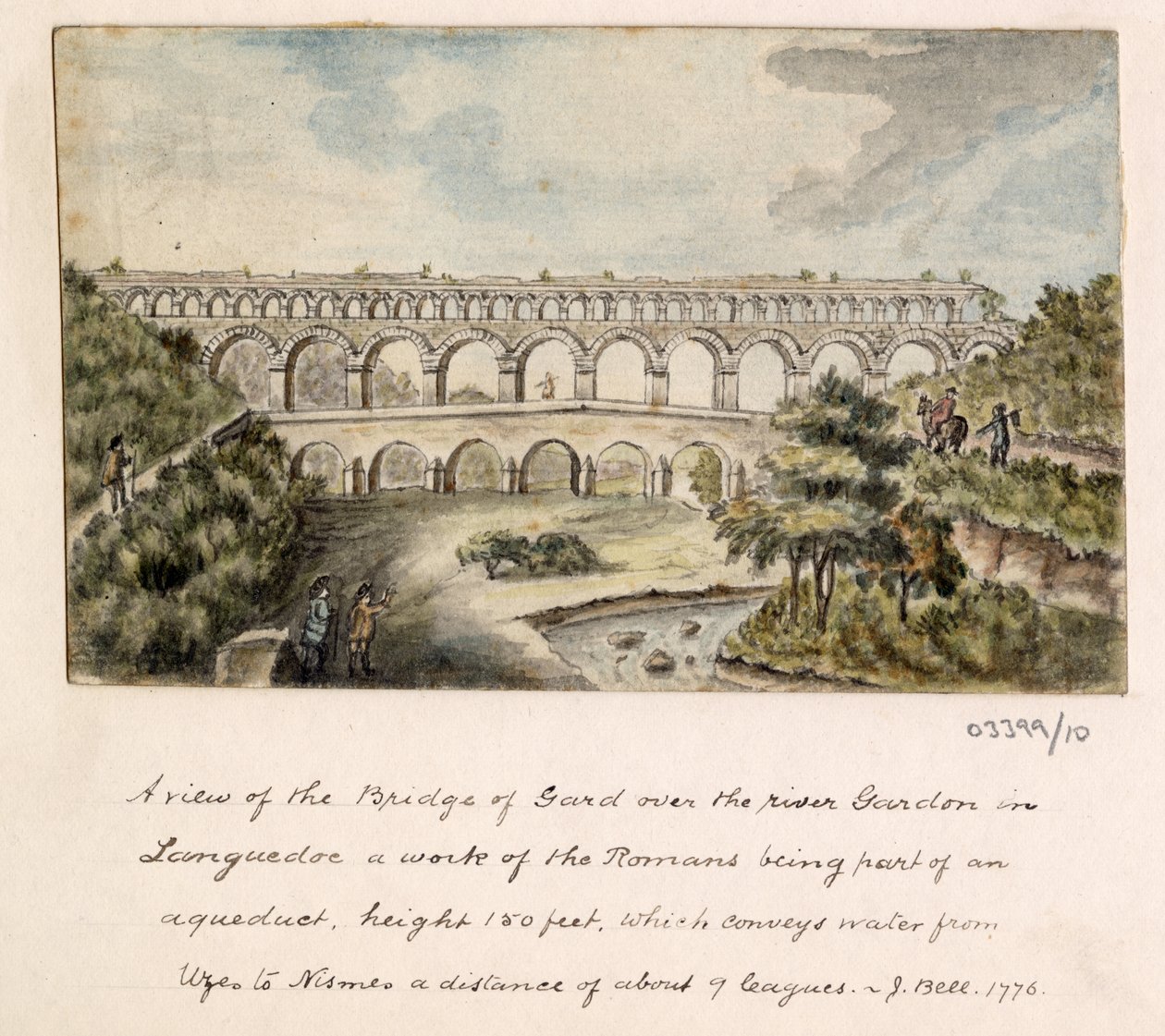 En serie skisser, utsikter i Storbritannia, kontinentet og Amerika 1772-1778 (akvarell) av British School