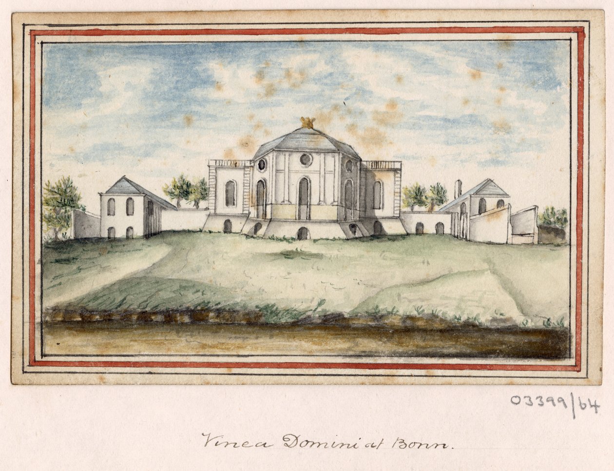 En serie skisser, utsikter i Storbritannia, kontinentet og Amerika 1772-1778 (akvarell) av British School