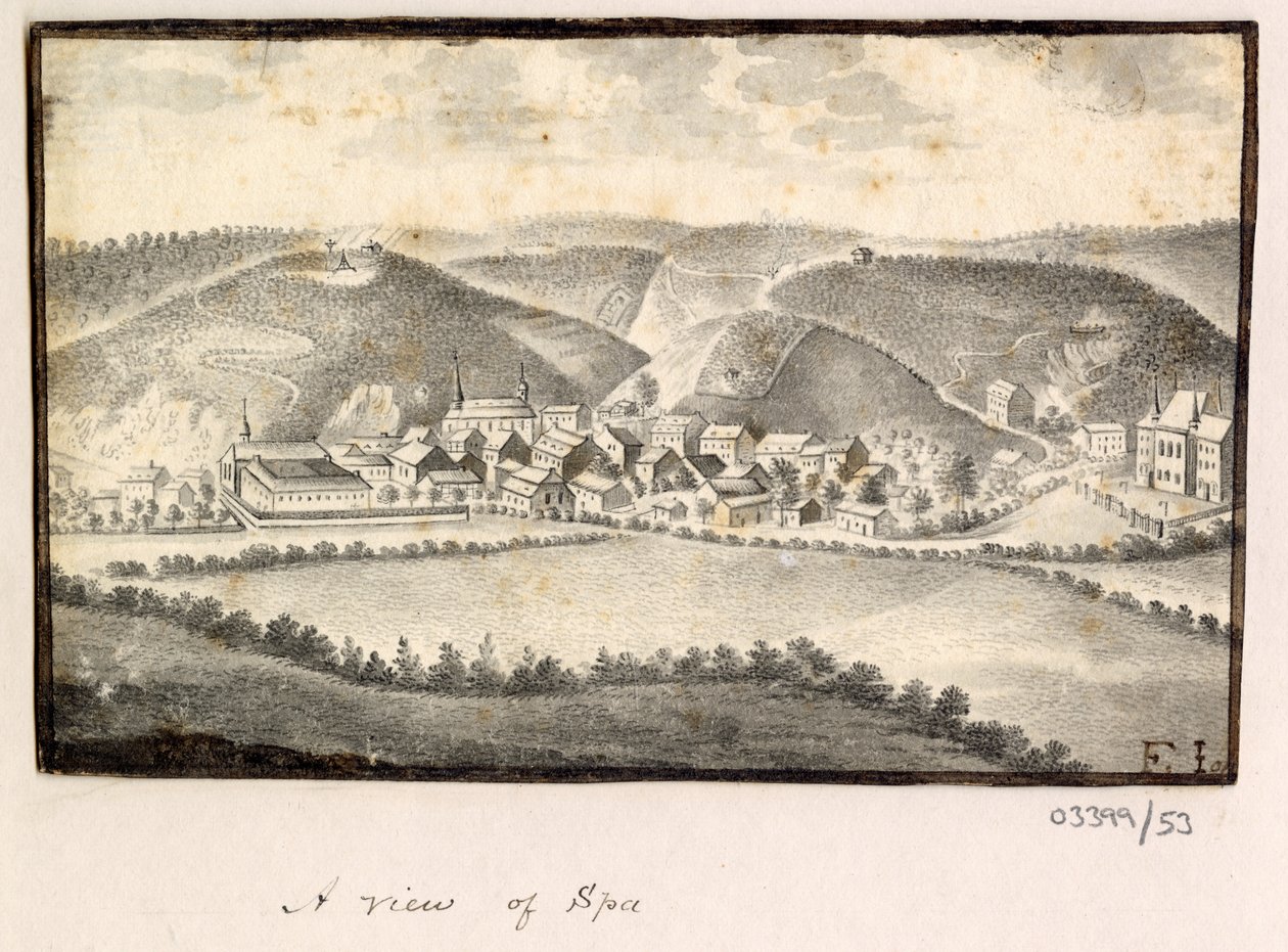 En serie skisser, utsikter i Storbritannia, kontinentet og Amerika 1772-1778 (akvarell) av British School