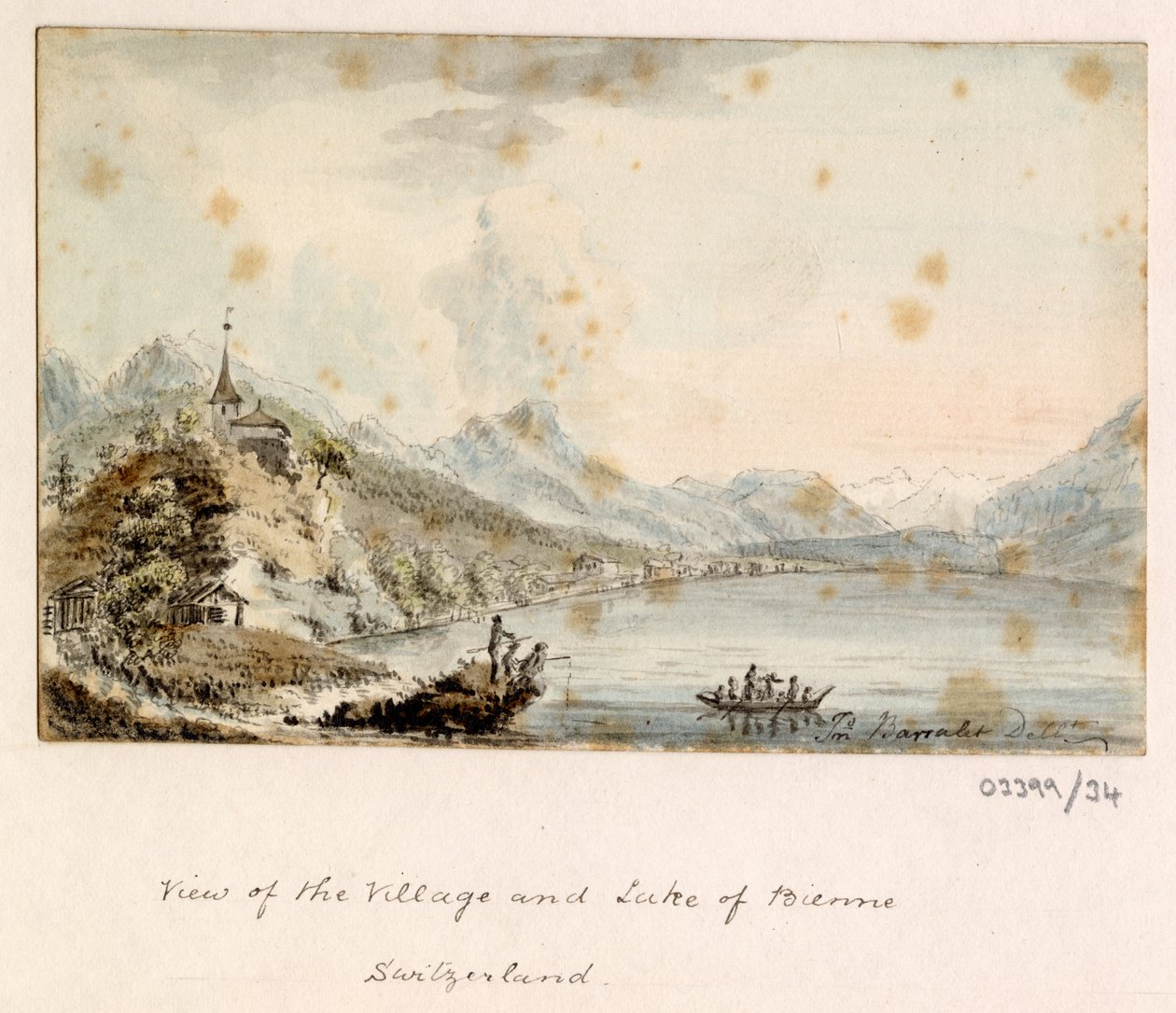 En serie skisser, utsikter i Storbritannia, kontinentet og Amerika 1772-1778 (akvarell) av British School