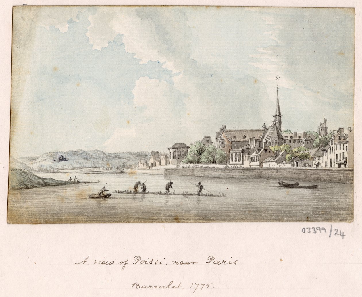 En serie skisser, utsikter i Storbritannia, kontinentet og Amerika 1772-1778 (akvarell) av British School