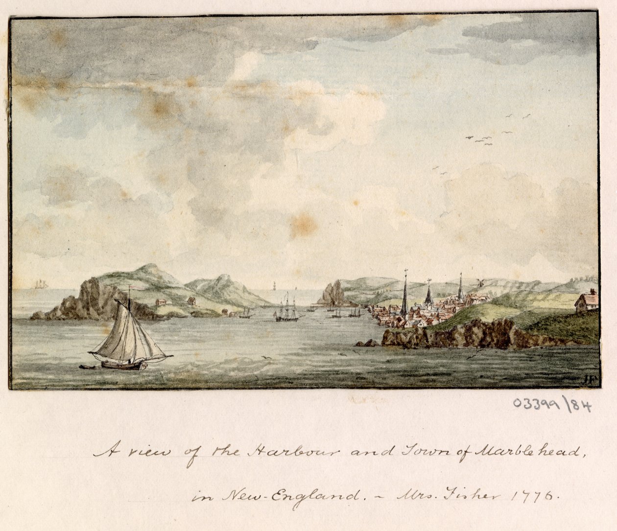 En serie skisser, utsikter i Storbritannia, kontinentet og Amerika 1772-1778 (akvarell) av British School