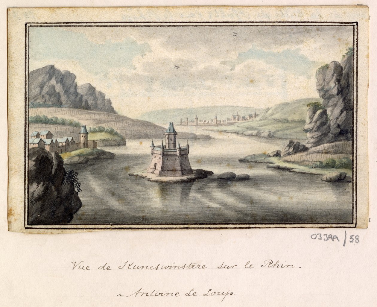 En serie skisser, utsikter i Storbritannia, kontinentet og Amerika 1772-1778 (akvarell) av British School