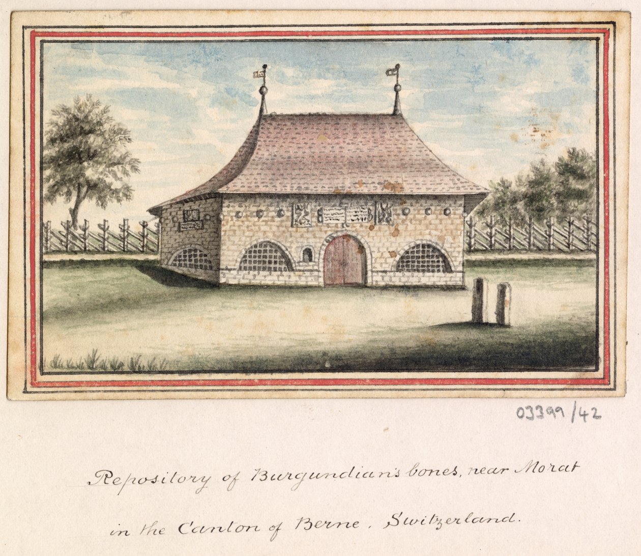 En serie skisser, utsikter i Storbritannia, kontinentet og Amerika 1772-1778 (akvarell) av British School