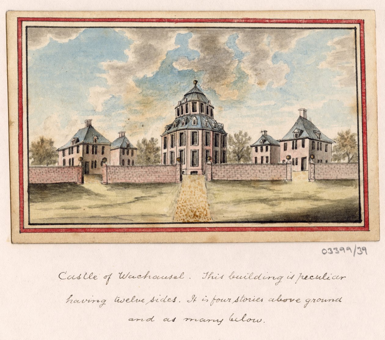 En serie skisser, utsikter i Storbritannia, kontinentet og Amerika 1772-1778 (akvarell) av British School