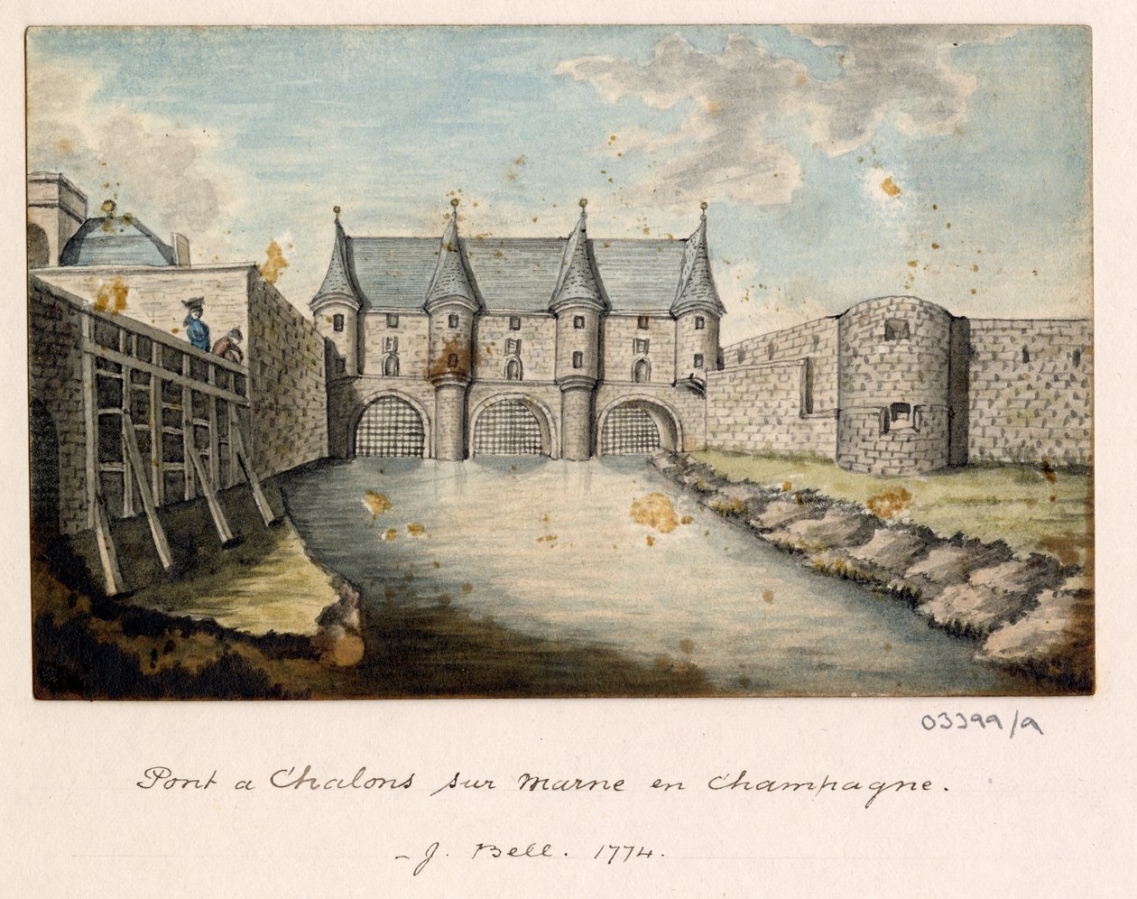 En serie skisser, utsikter i Storbritannia, kontinentet og Amerika 1772-1778 (akvarell) av British School