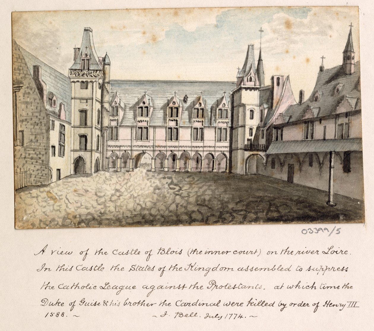En serie skisser, utsikter i Storbritannia, kontinentet og Amerika 1772-1778 (akvarell) av British School