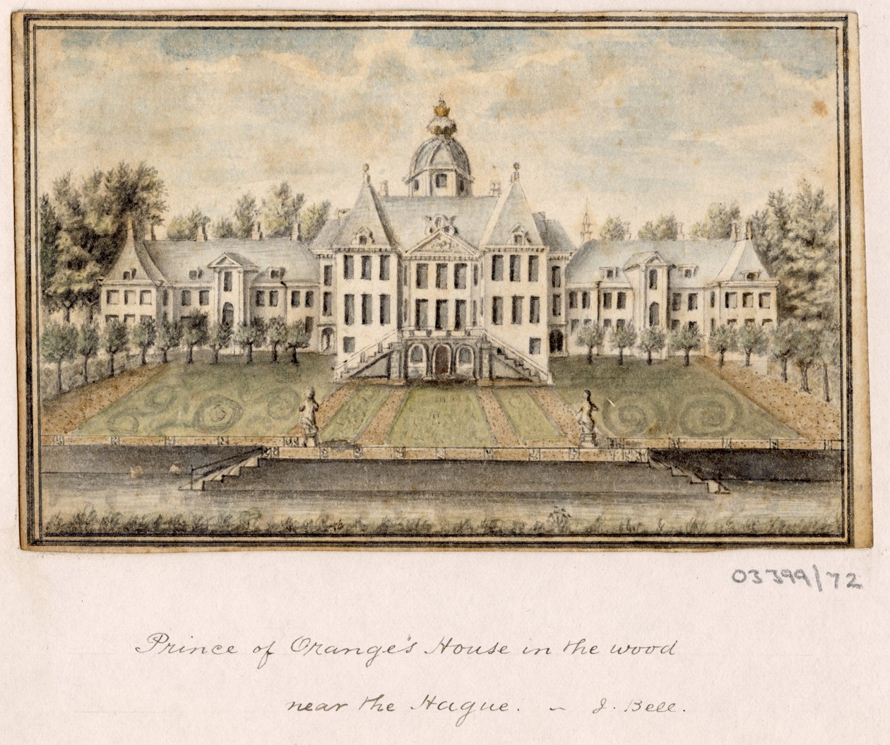 En serie skisser, utsikter i Storbritannia, kontinentet og Amerika 1772-1778 (akvarell) av British School