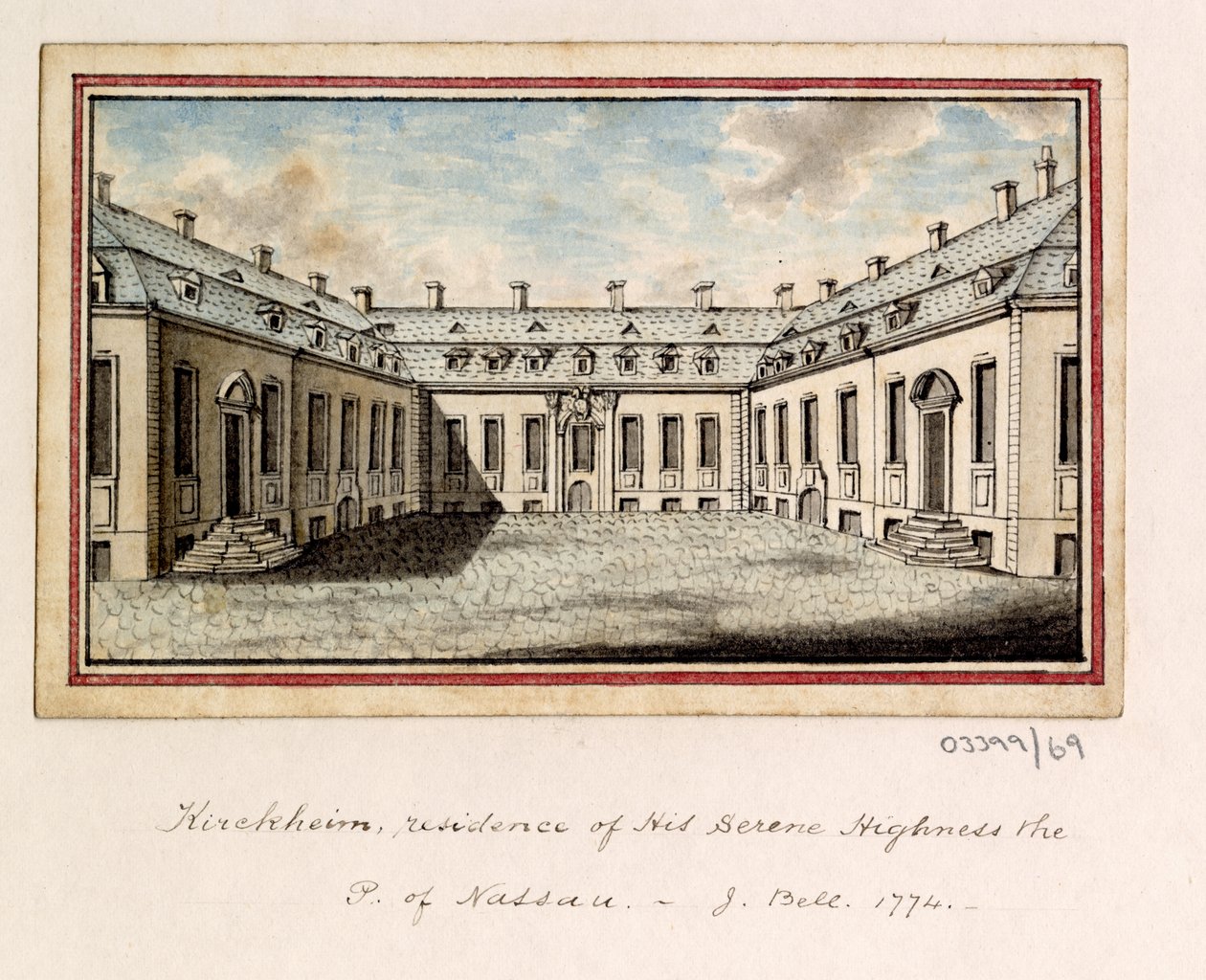 En serie skisser, utsikter i Storbritannia, kontinentet og Amerika 1772-1778 (akvarell) av British School