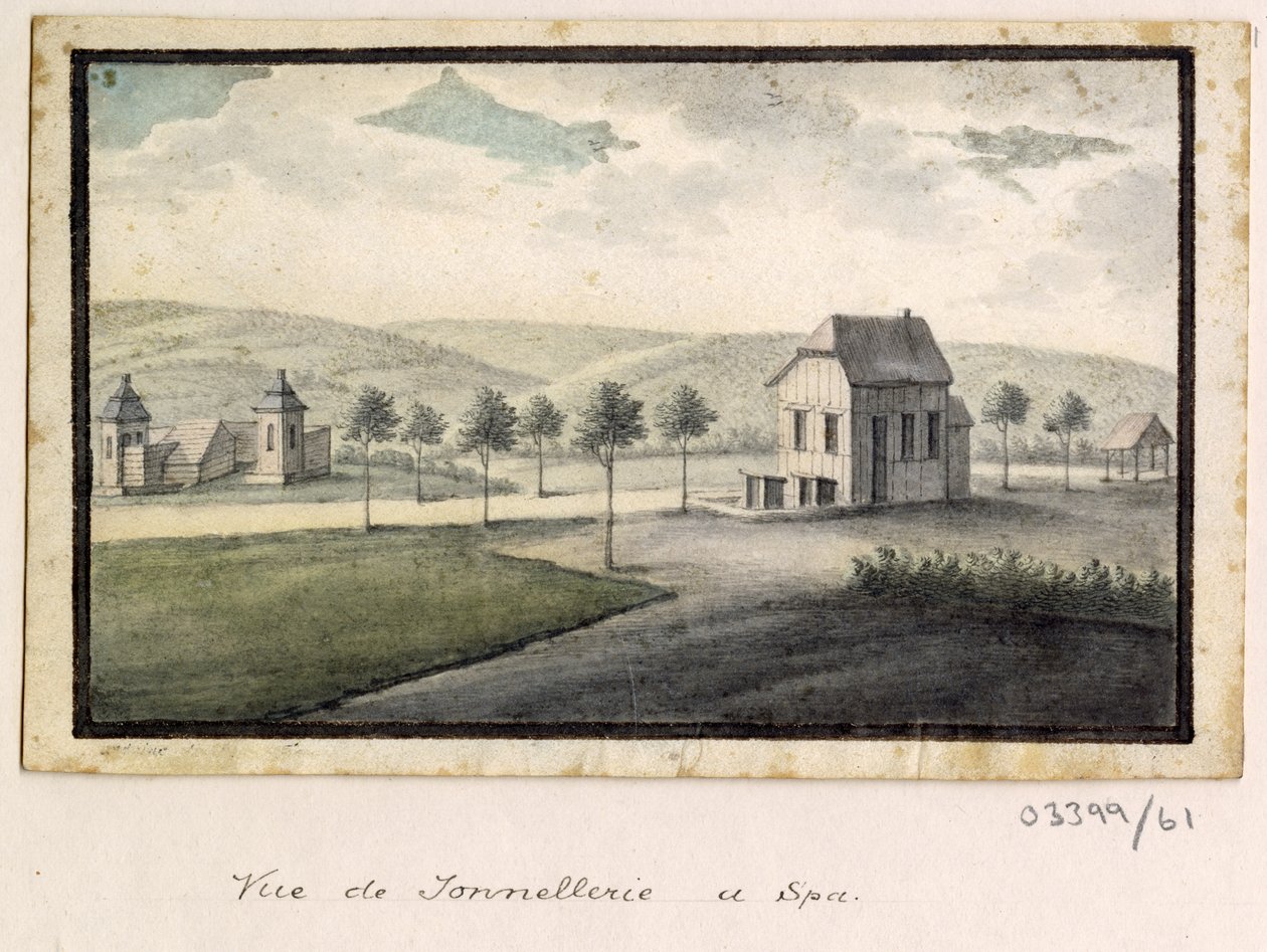 En serie skisser, utsikter i Storbritannia, kontinentet og Amerika 1772-1778 (akvarell) av British School