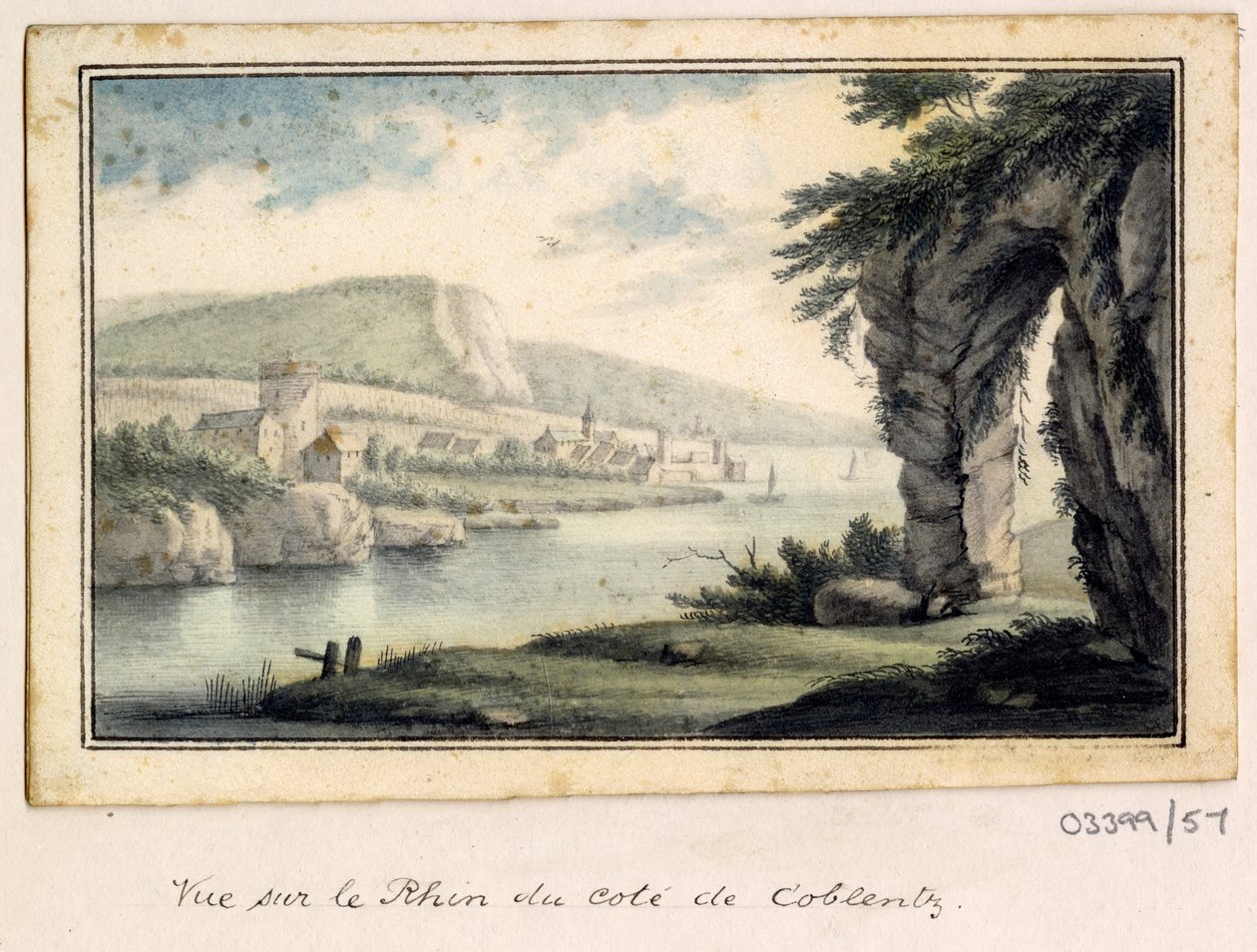 En serie skisser, utsikter i Storbritannia, kontinentet og Amerika 1772-1778 (akvarell) av British School