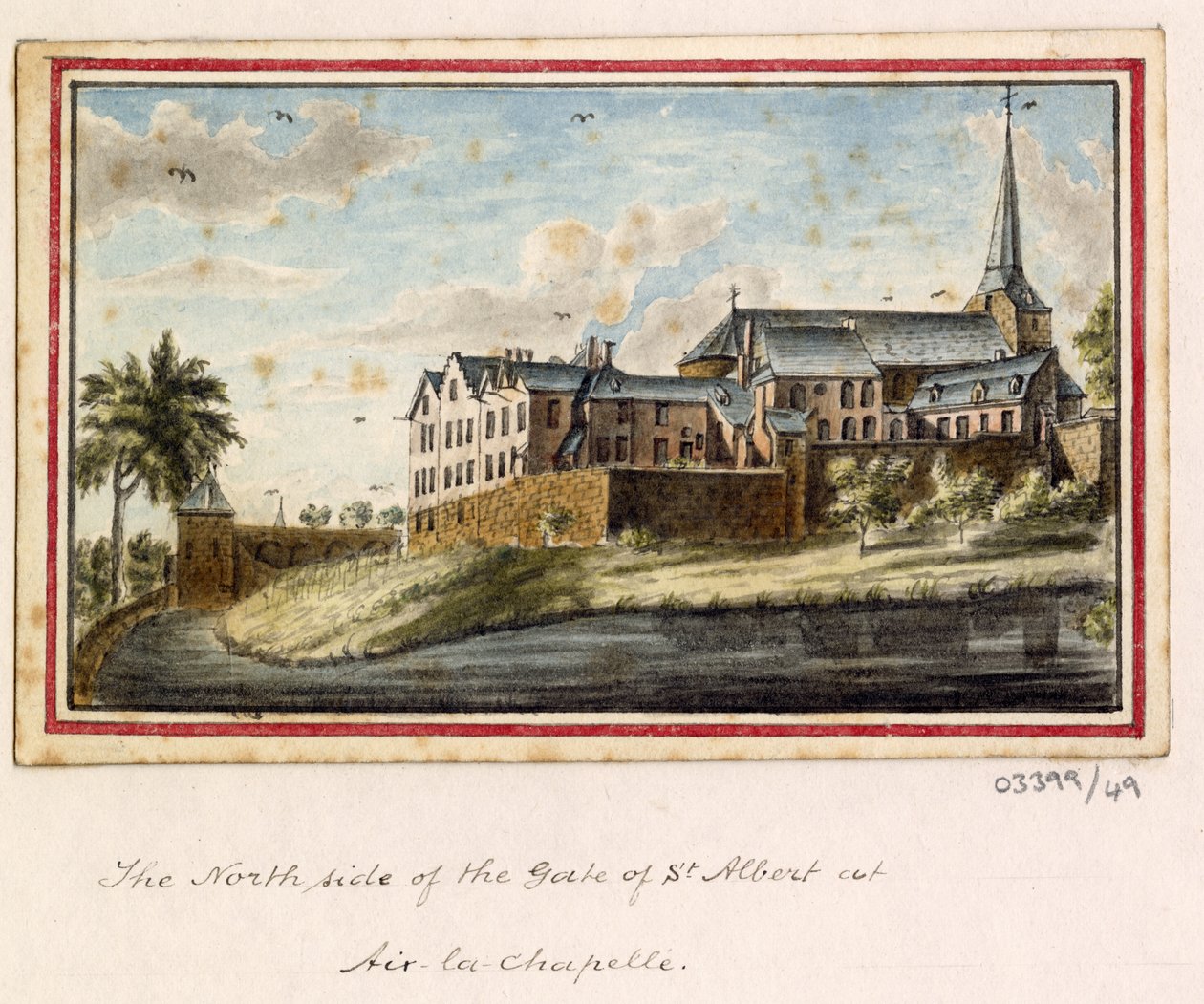 En serie skisser, utsikter i Storbritannia, kontinentet og Amerika 1772-1778 (akvarell) av British School