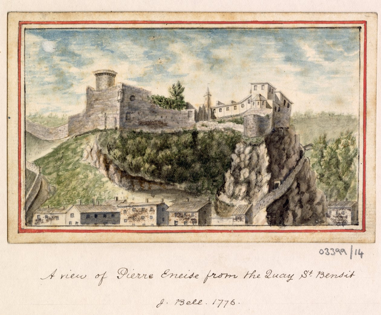 En serie skisser, utsikter i Storbritannia, kontinentet og Amerika 1772-1778 (akvarell) av British School