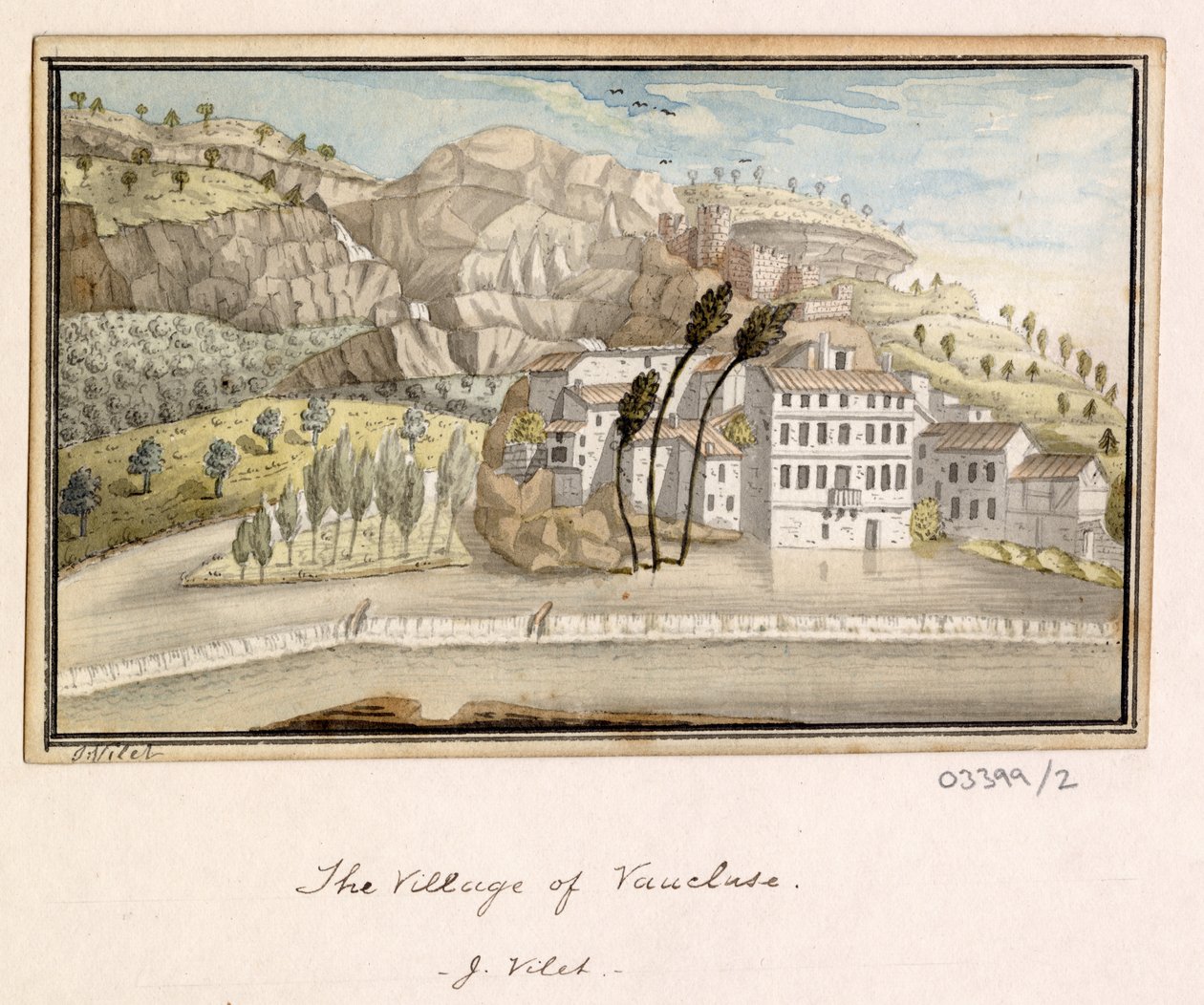 En serie skisser, utsikter i Storbritannia, kontinentet og Amerika 1772-1778 (akvarell) av British School