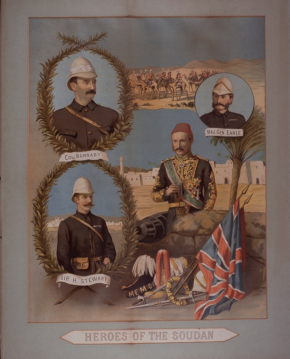Heroes of the Soudan 1885 (chromolitho) av British School