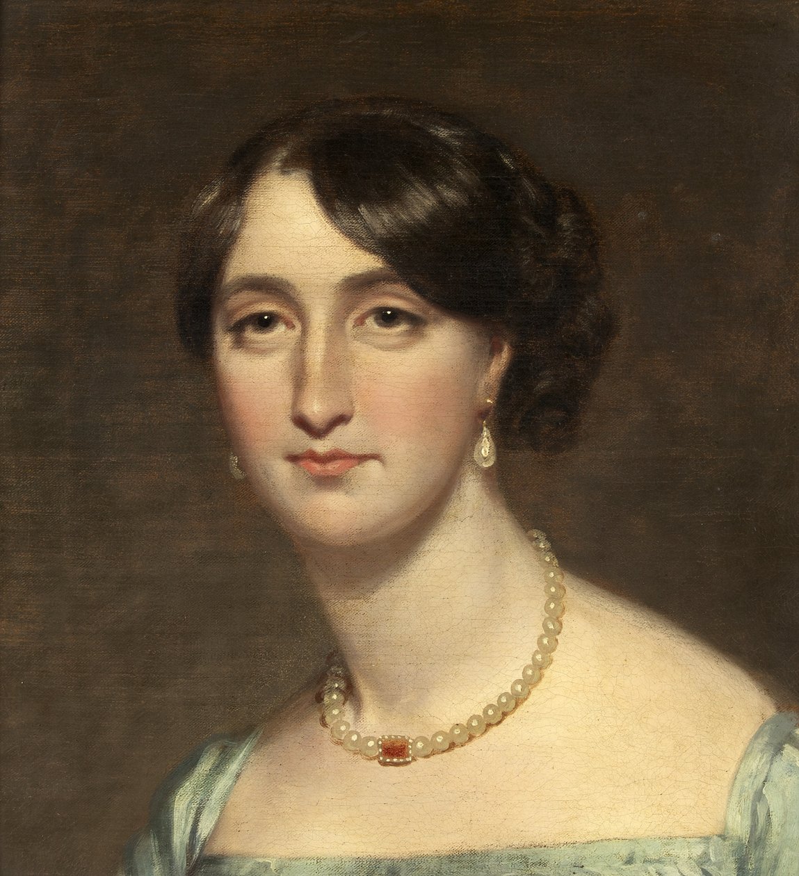 Portrett av Fanny Kemble, ca. 1830 (olje på lerret) av British School