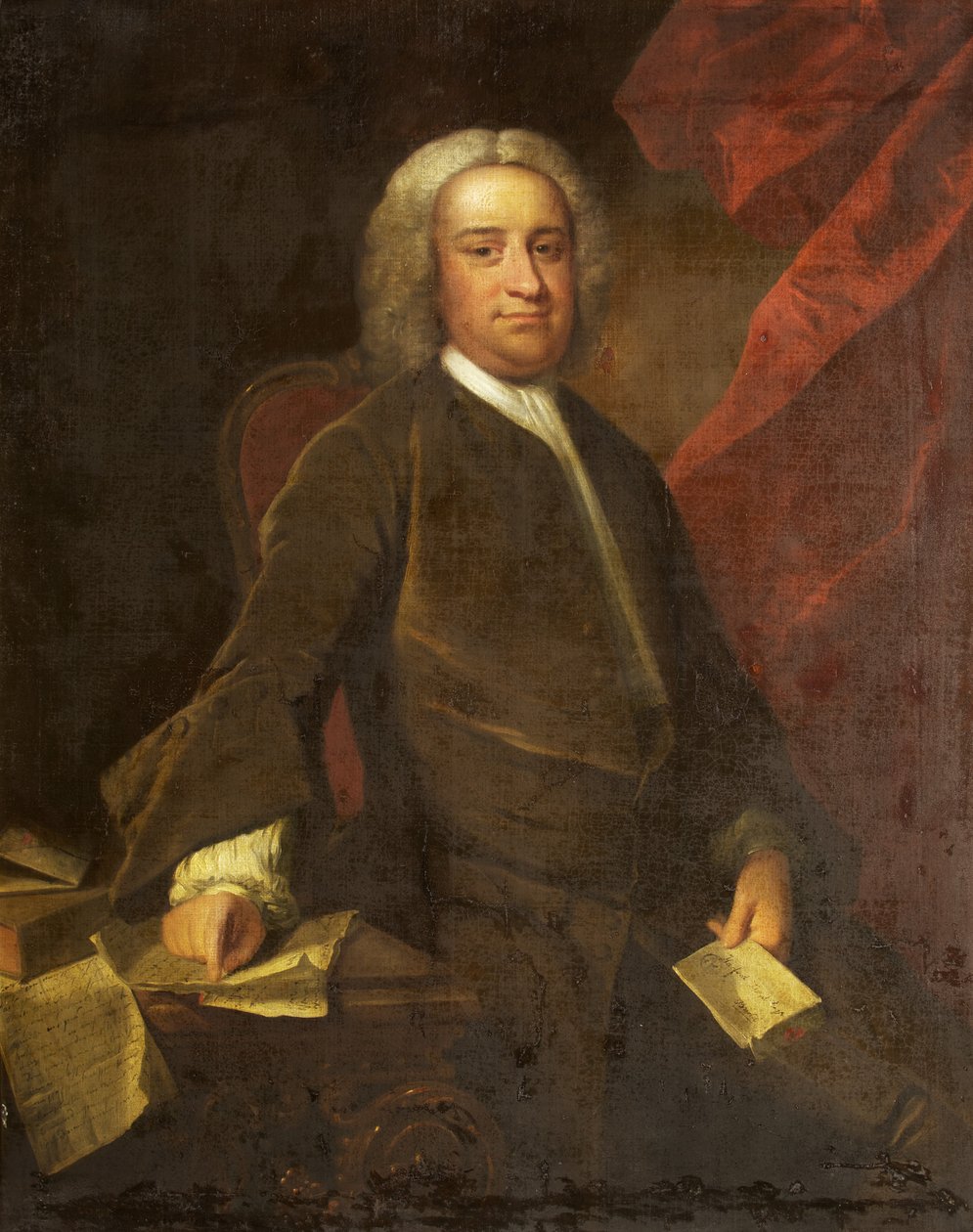 Portrett av Harford Lloyd (olje på lerret) av British School