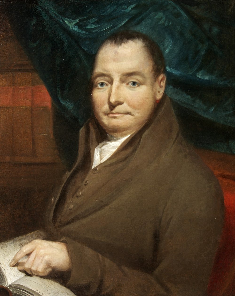 Portrett av John Birtill, ca. 1800 (olje på lerret) av British School