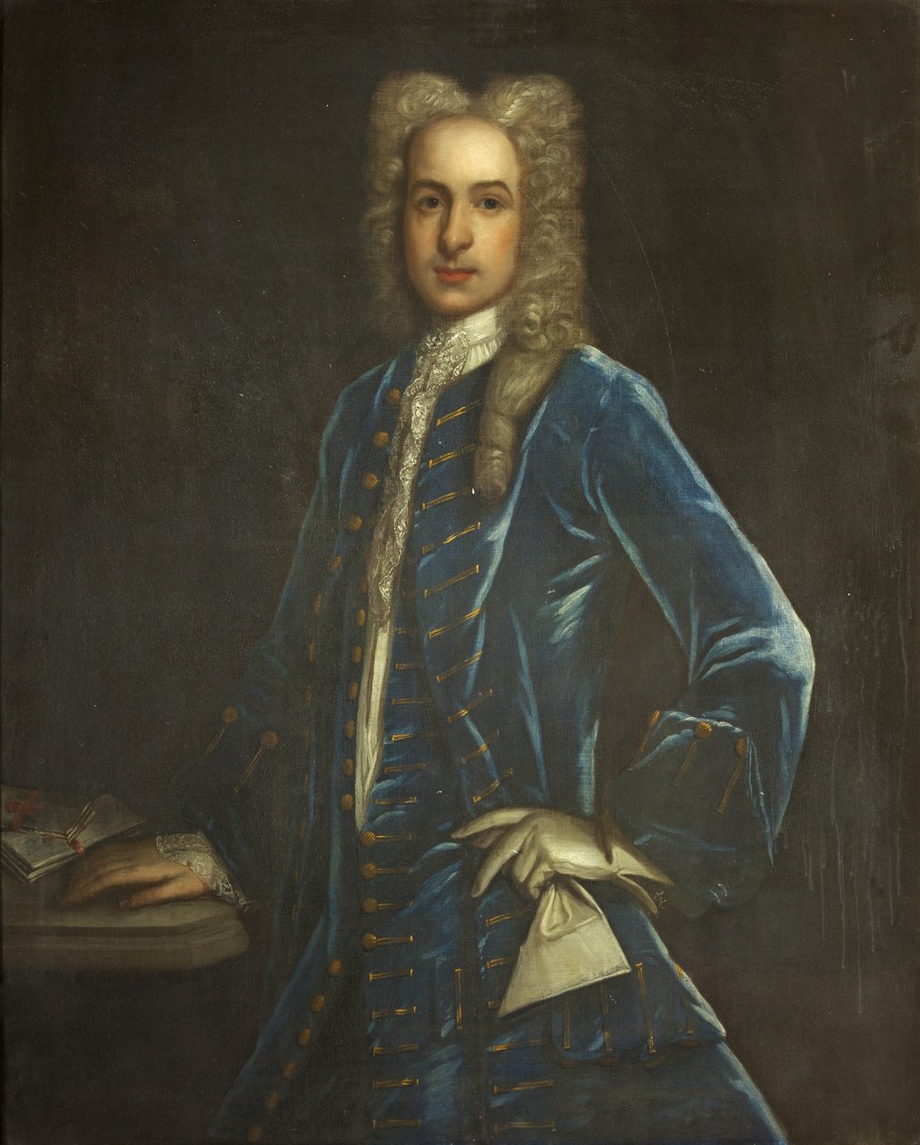 Portrett av Sir John Smyth, 3. Baronet, ca. 1720 (olje på lerret) av British School