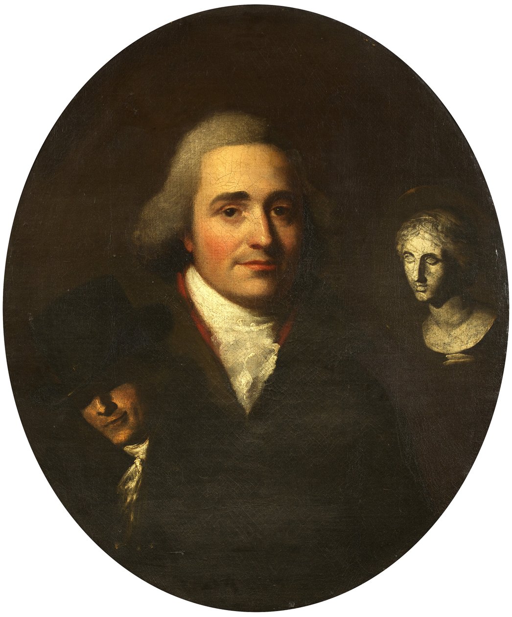 Portrait of a Sculptor, ca. 1765 (olje på lerret) av British School