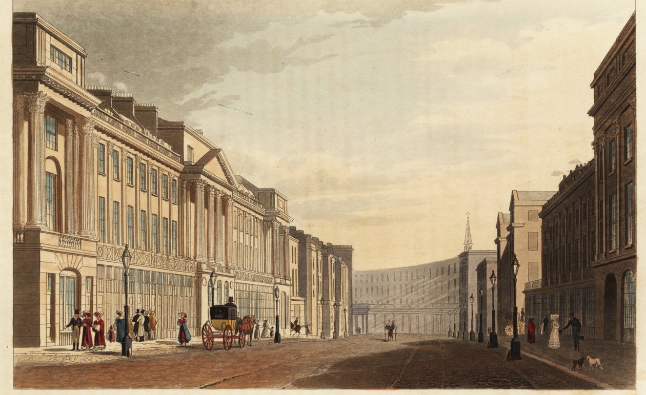 Regent Street, ser mot Quadrant, London av British School